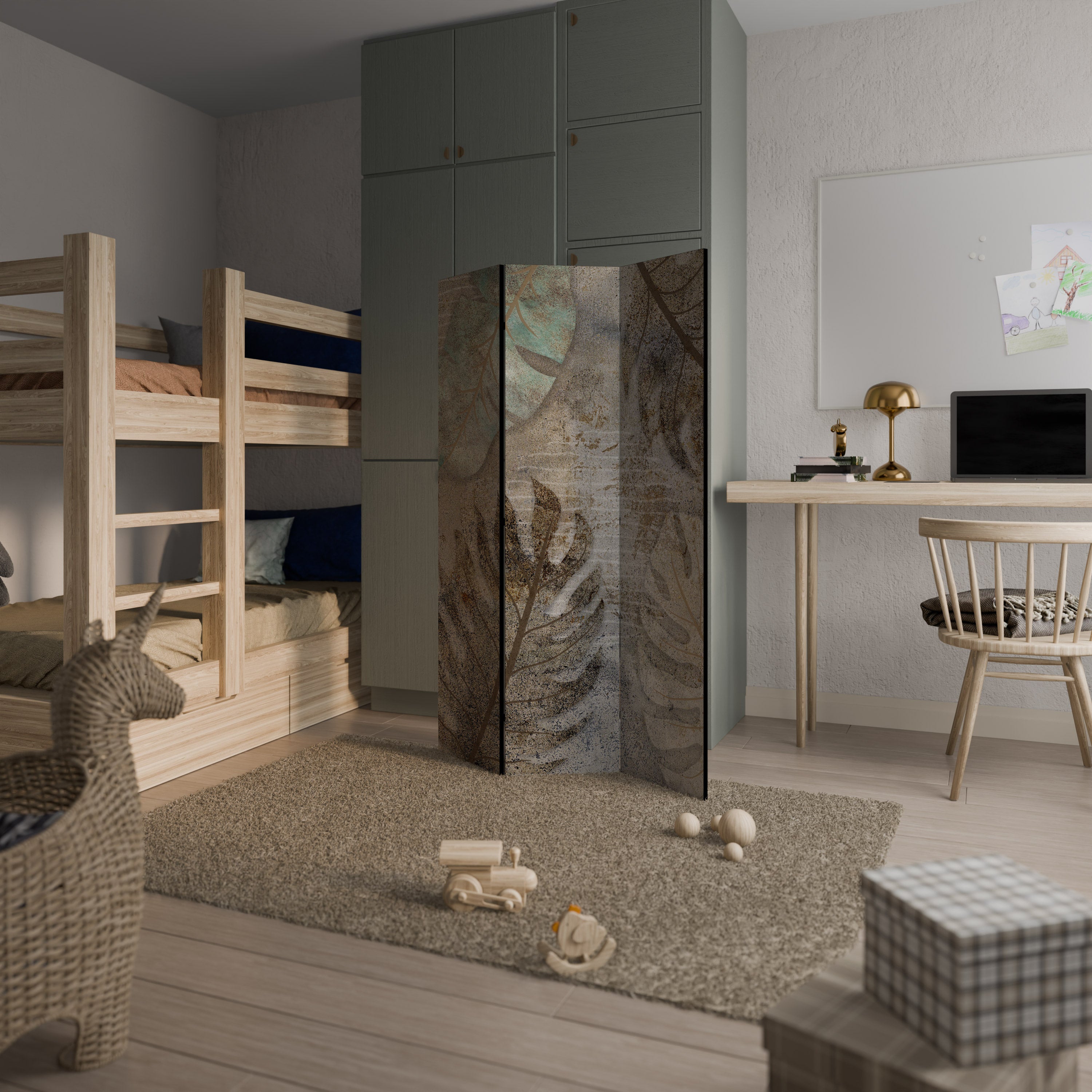 TEXTURED TRANQUILITY 3-teiliger Paravent