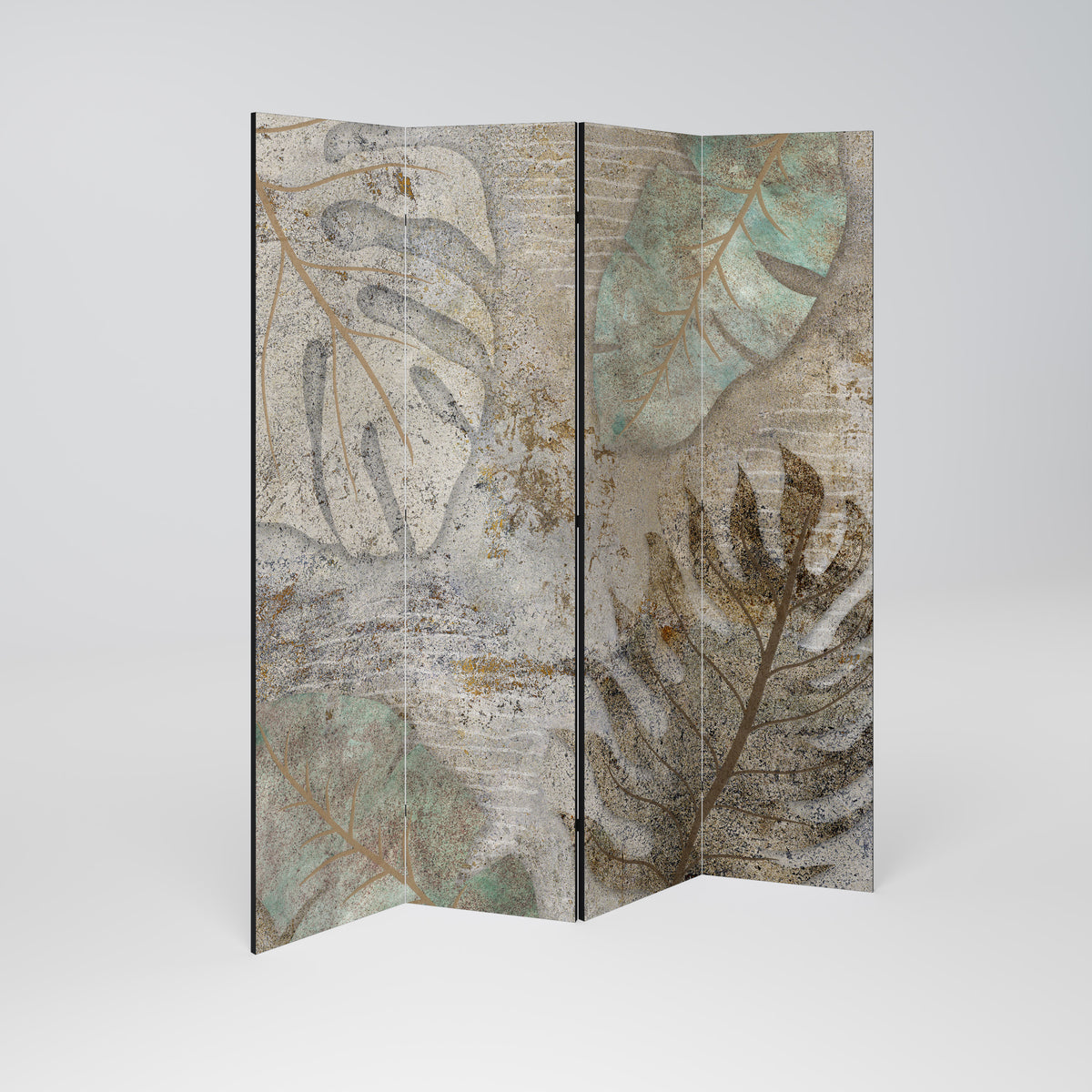 TEXTURED TRANQUILITY Biombo de 4 paneles