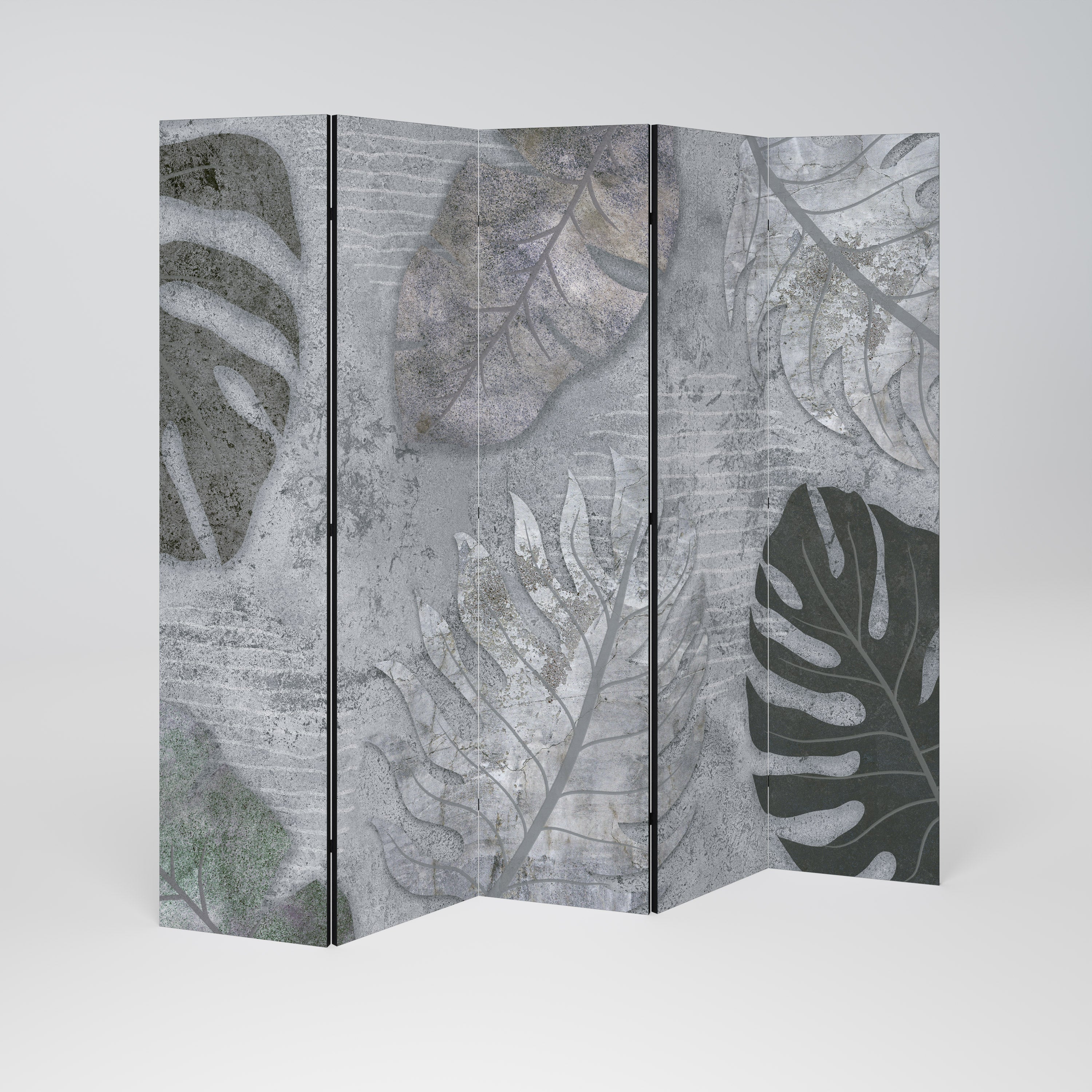 VINTAGE GREENERY 5-Panel Room Divider