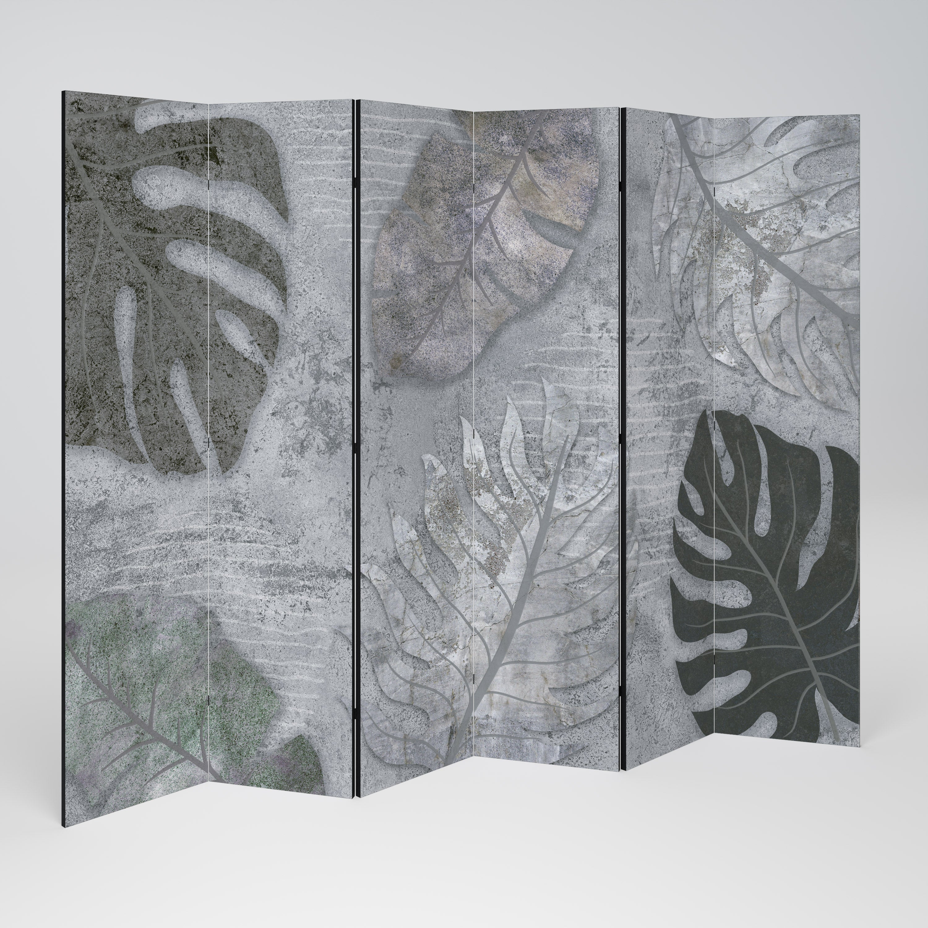 VINTAGE GREENERY 6-teiliger Paravent