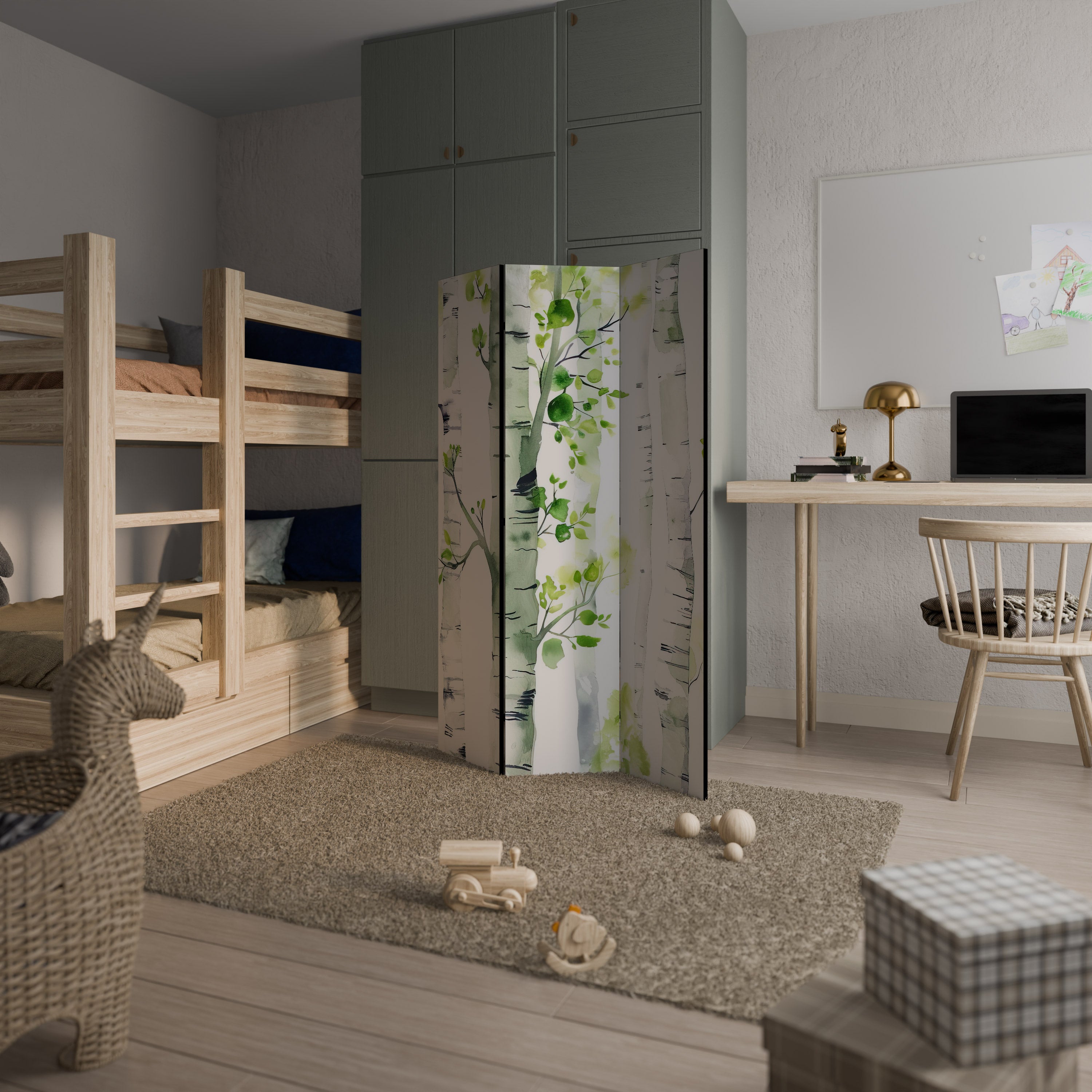 BIRCHY SOLACE 3-Panel Room Divider