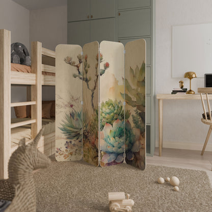 SECRET GARDEN 4-Panel Plywood Room Divider