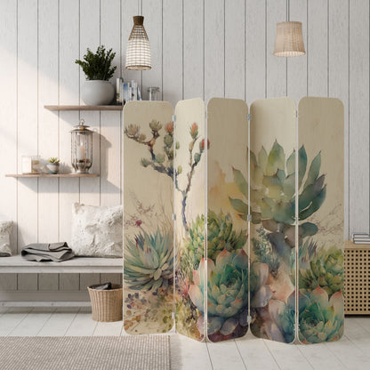 SECRET GARDEN 5-Panel Plywood Room Divider