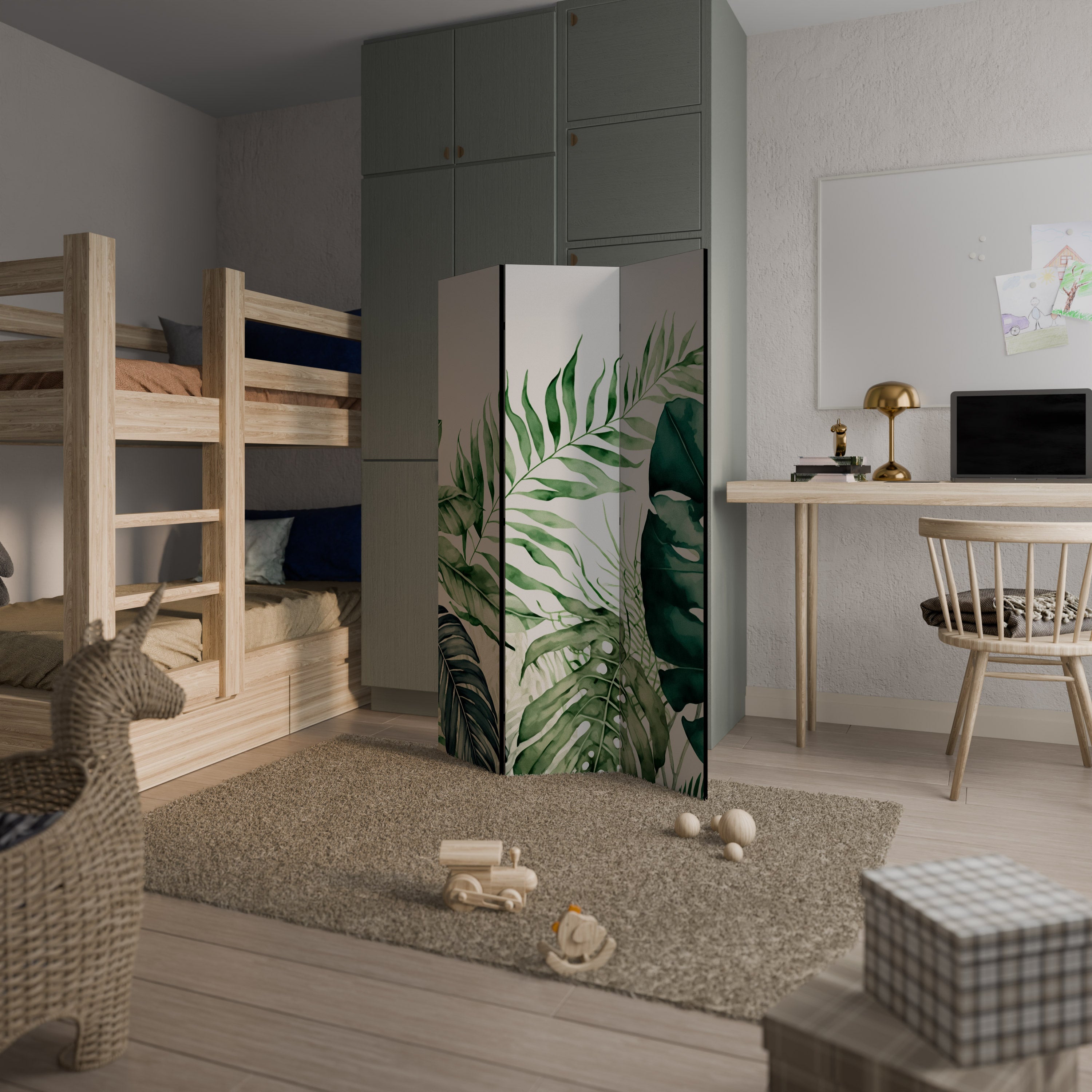MONSTERA DREAM 3dílný paraván
