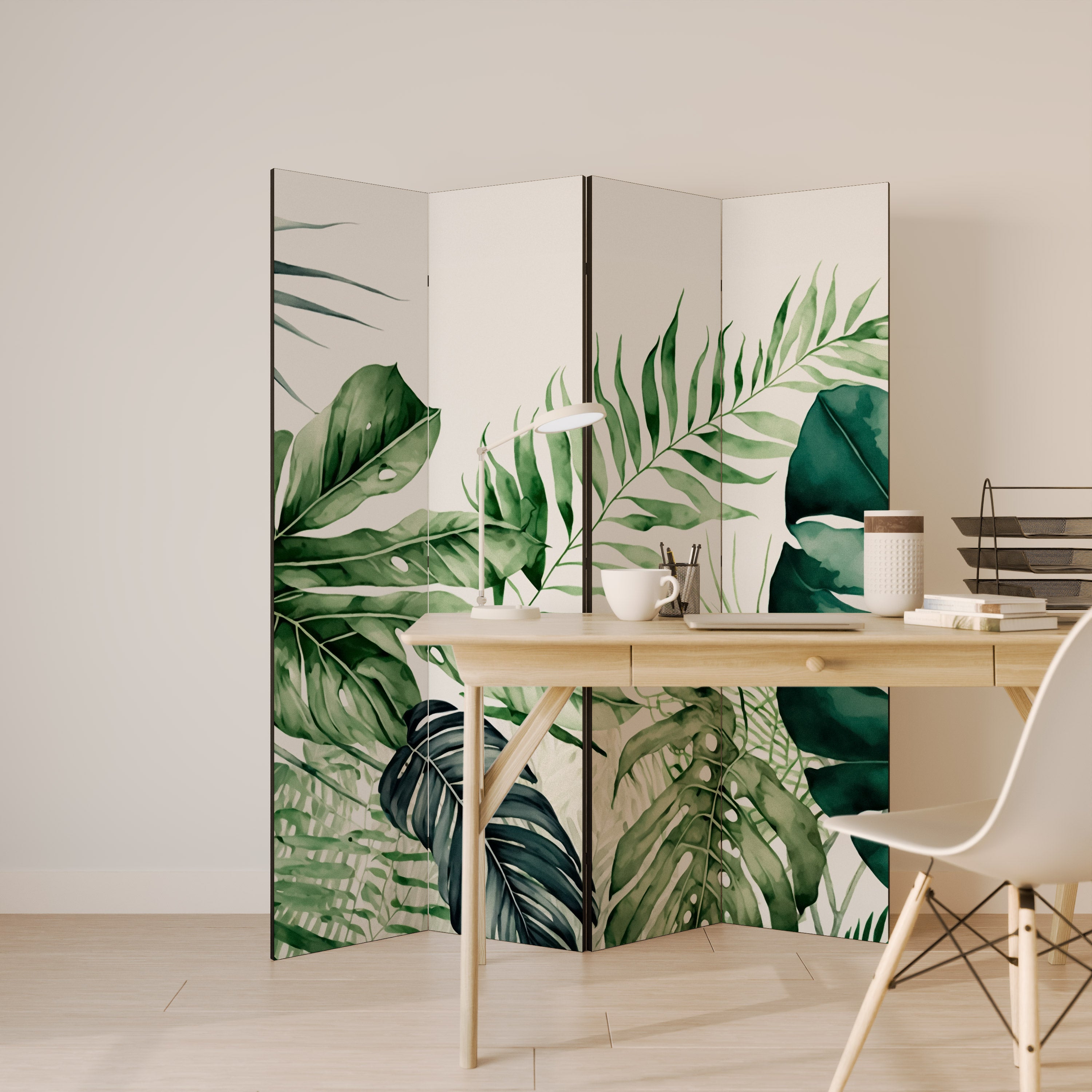 MONSTERA DREAM Παραβάν με 4 πάνελ