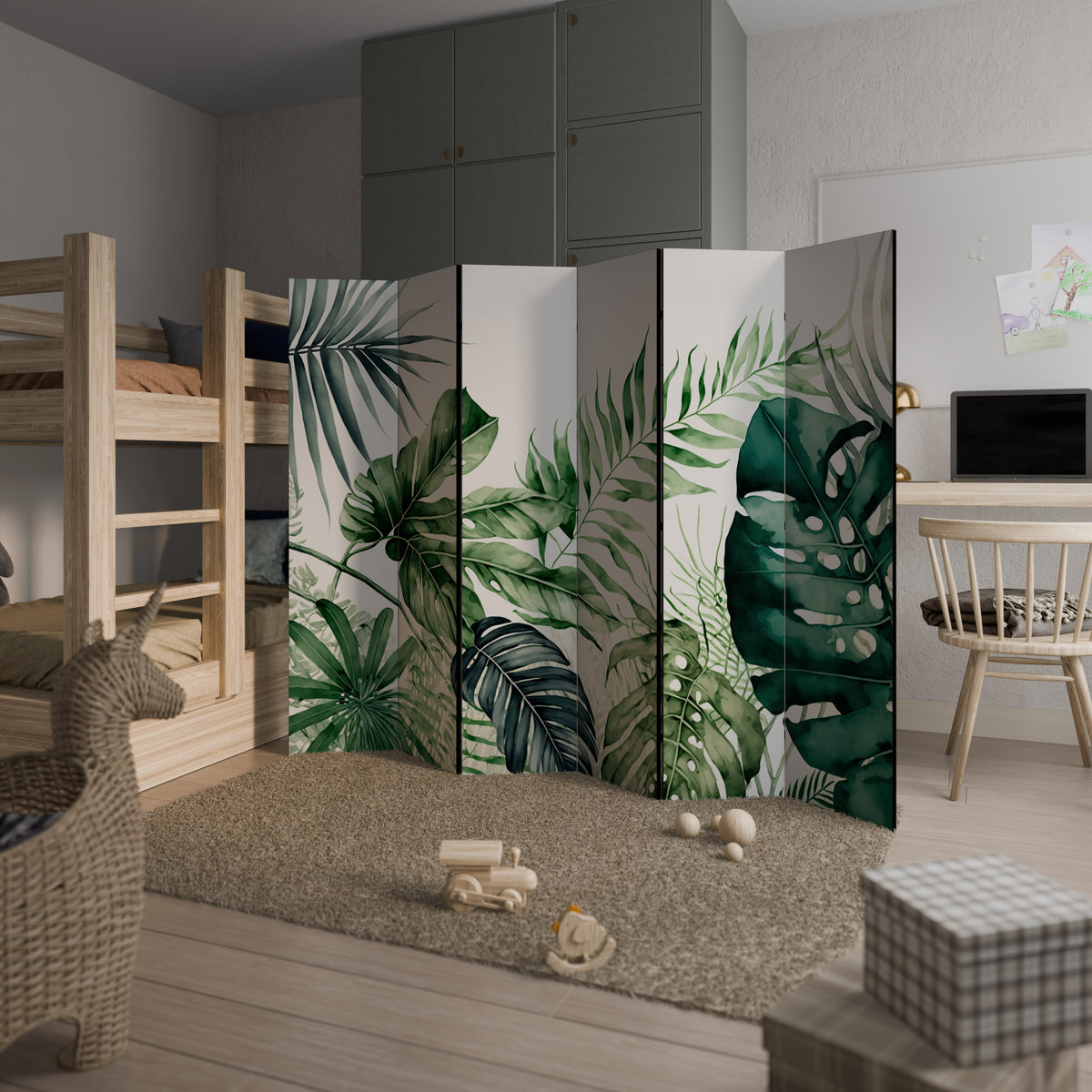 MONSTERA DREAM 6-teiliger Paravent