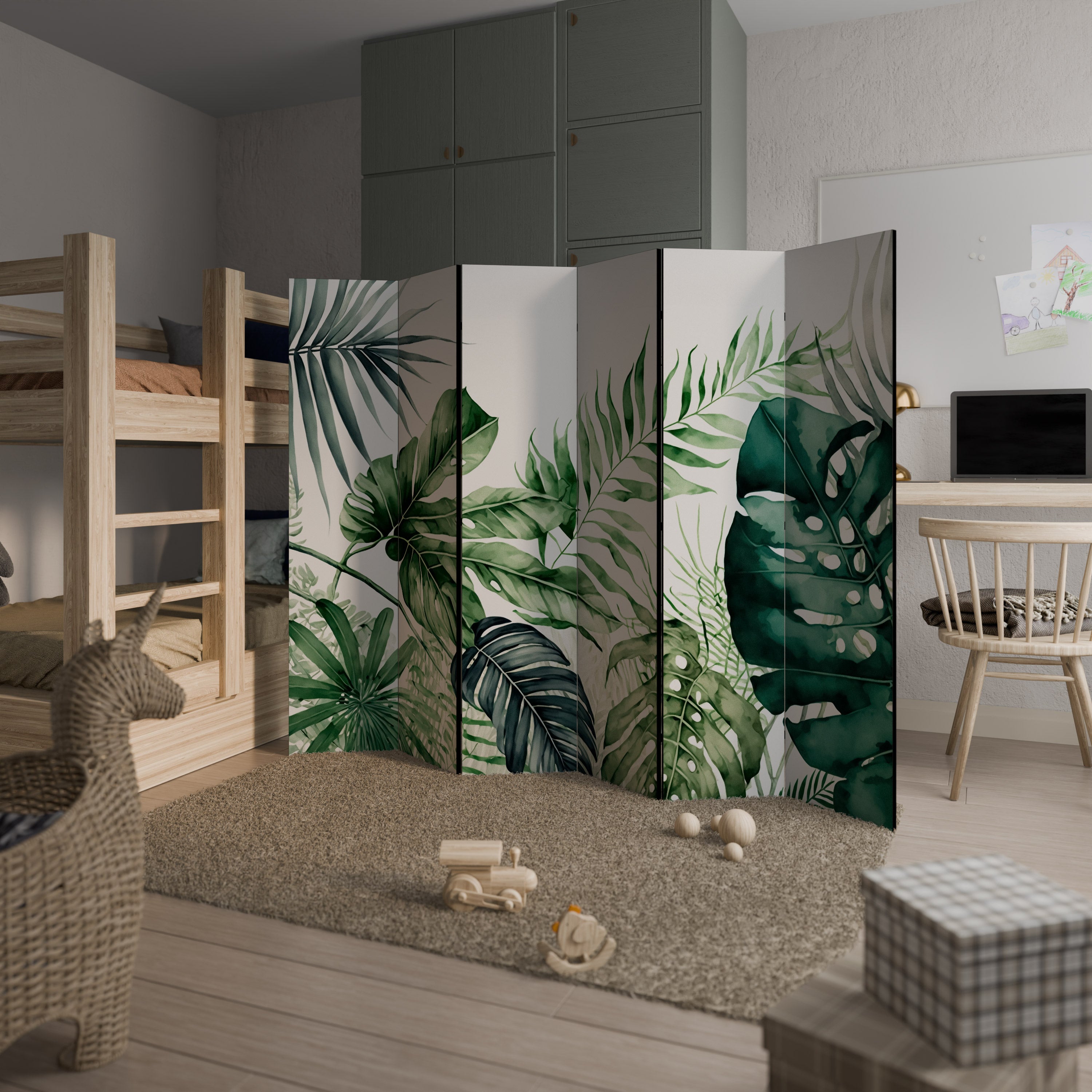 MONSTERA DREAM 6-teiliger Paravent