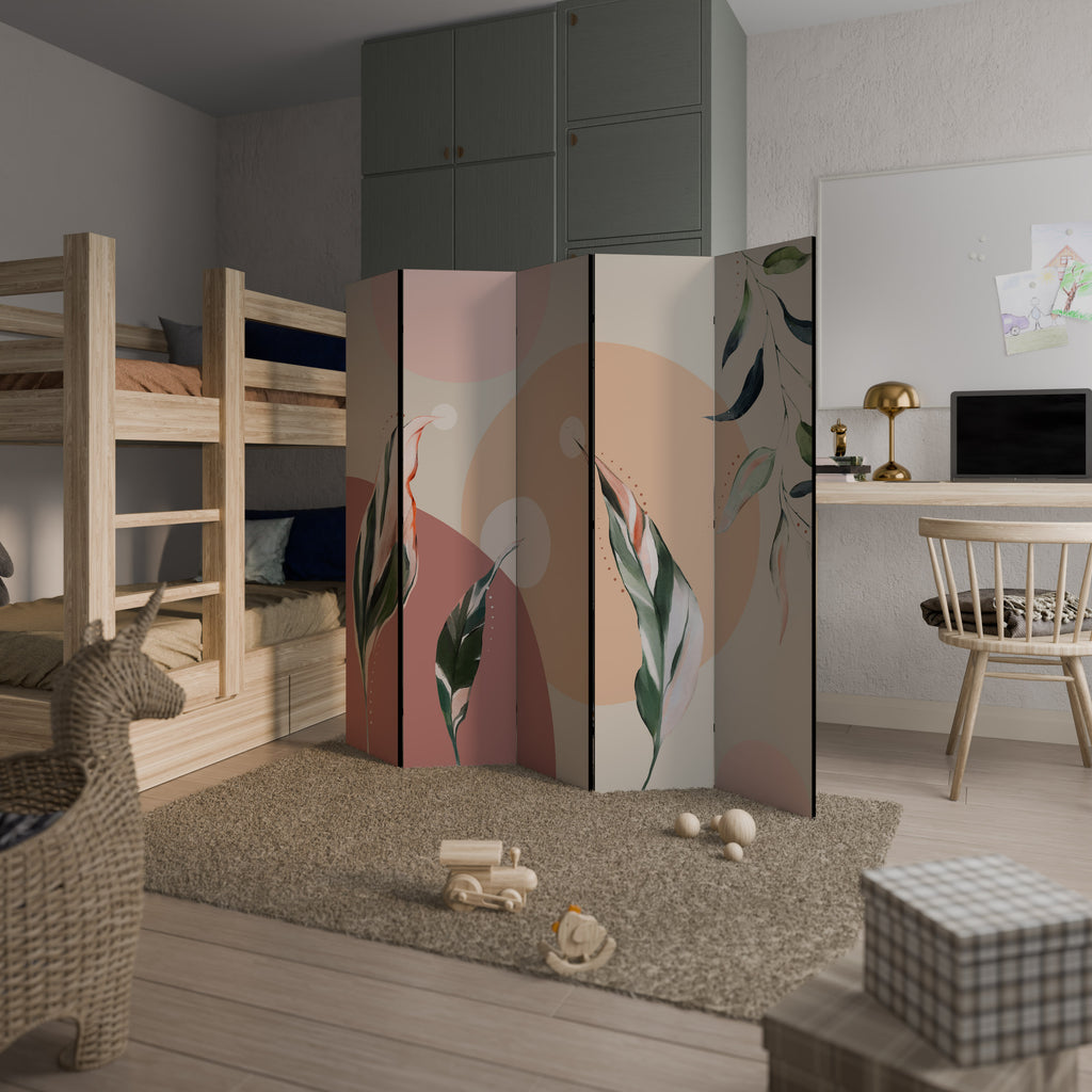 LEAFY SYMPHONY 5-Panel Room Divider