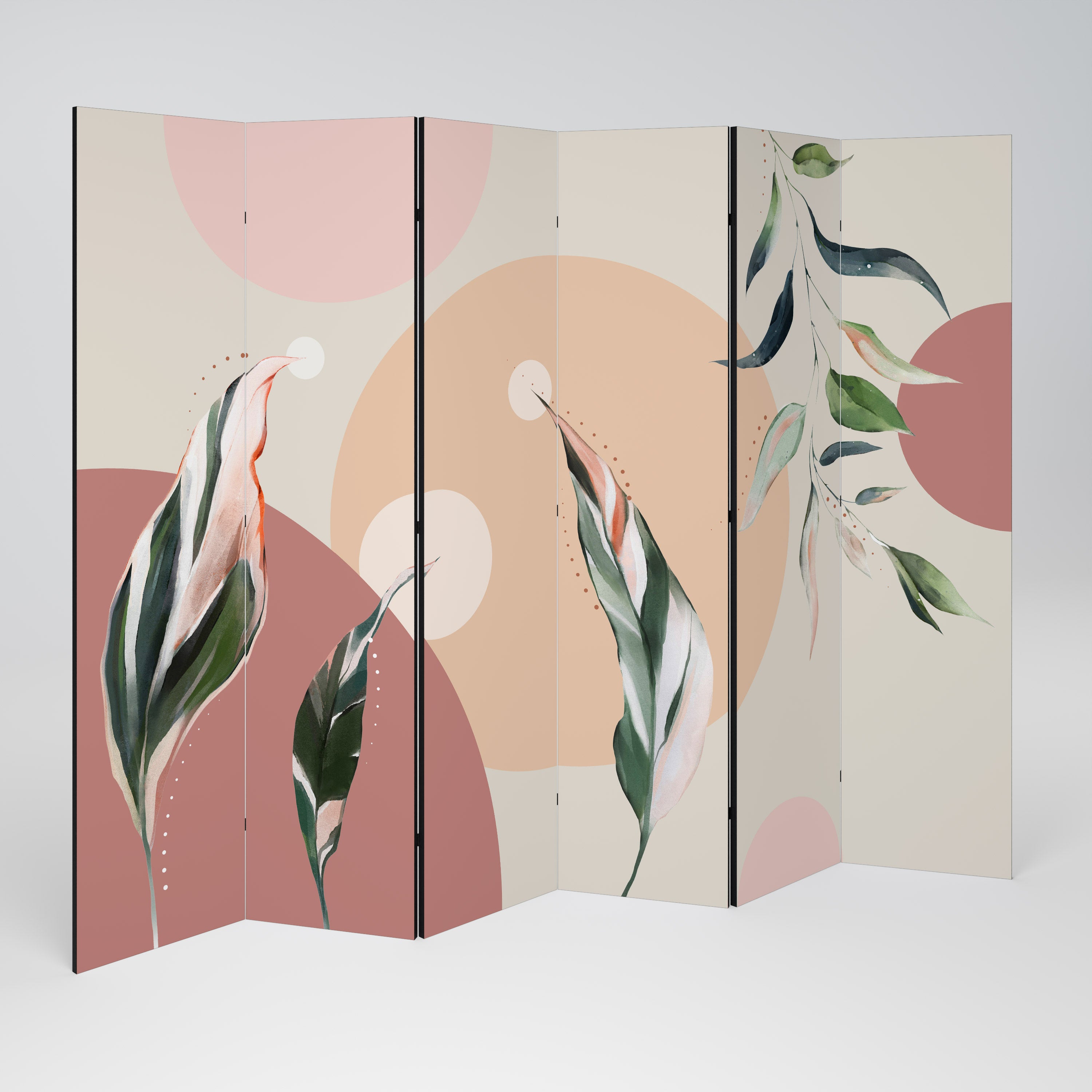 LEAFY SYMPHONY 6-teiliger Paravent