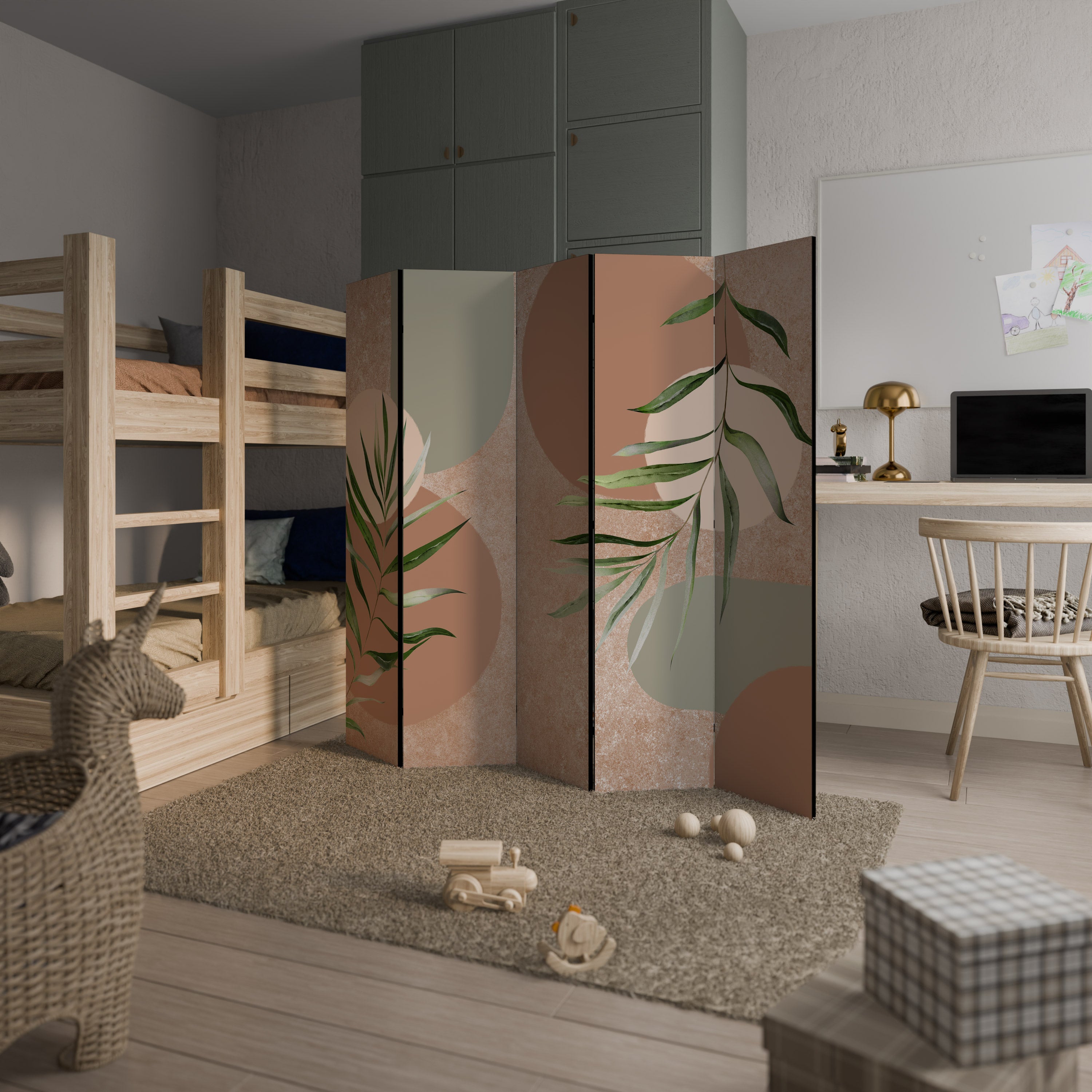 SENSUAL NATURE'S TAPESTRY 5-Panel Room Divider