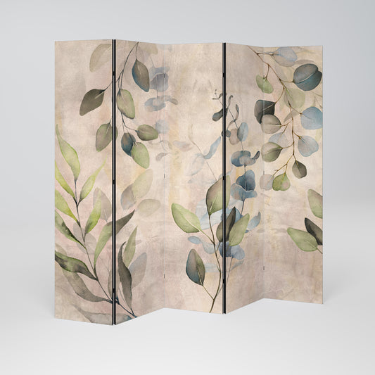 SOFT EARTHEN EMBRACE 5-Panel Room Divider