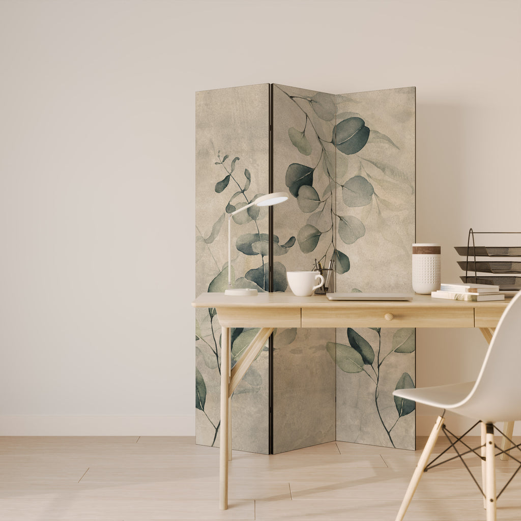 EARTHY TONED ELEGANCE Dekorativ rumsavdelare – 3 paneler