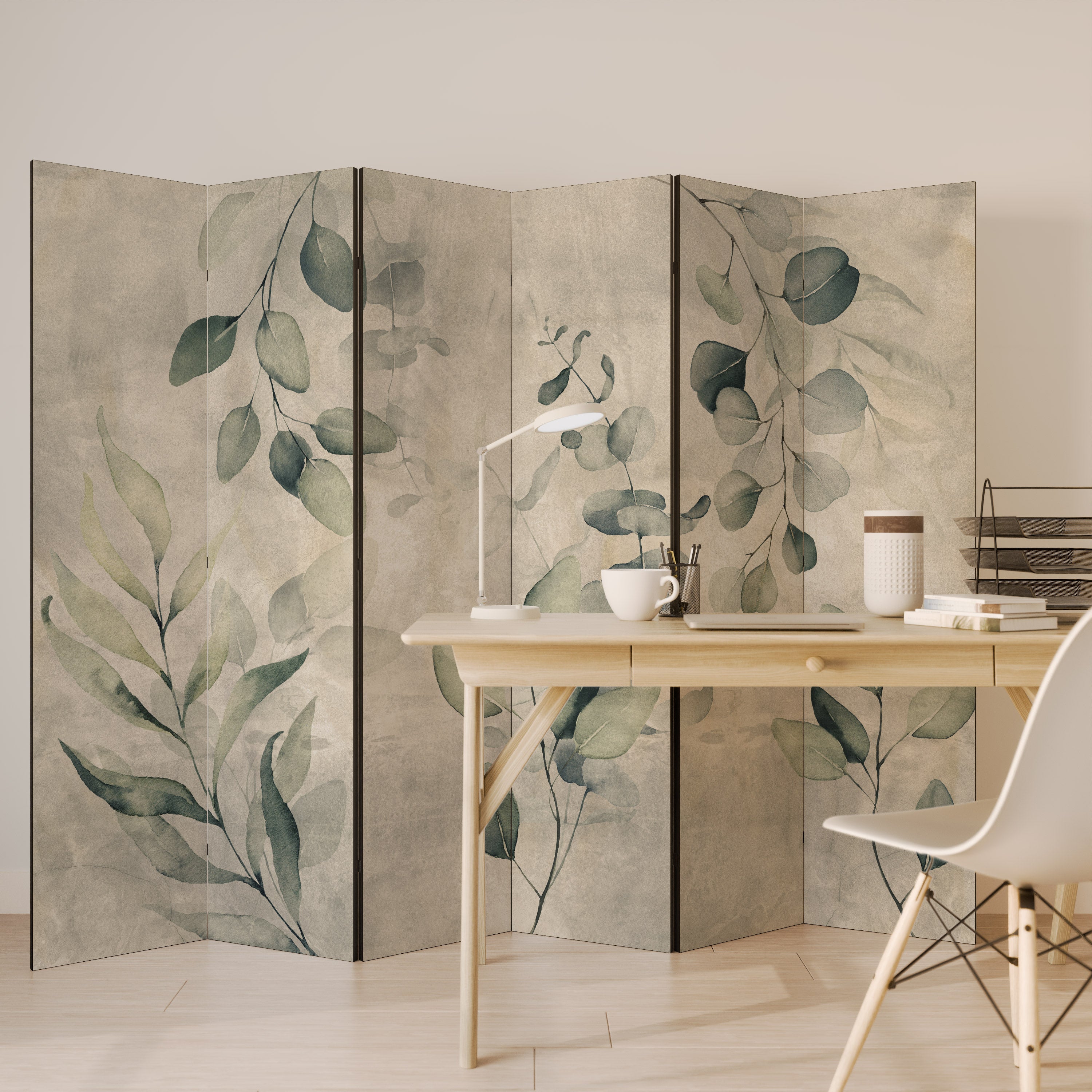EARTHY TONED ELEGANCE 6-teiliger Paravent