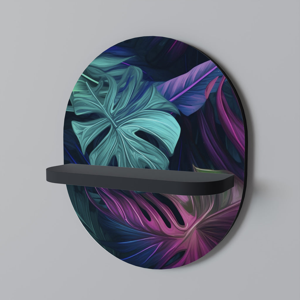 PSYCHODELIC MONSTERA Decorative Art Shelf