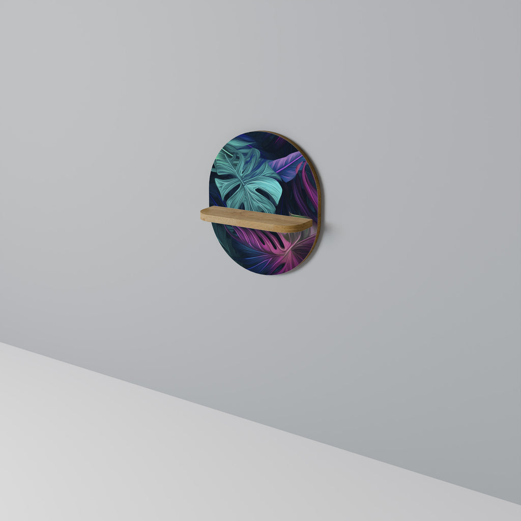 PSYCHODELIC MONSTERA Decorative Art Shelf