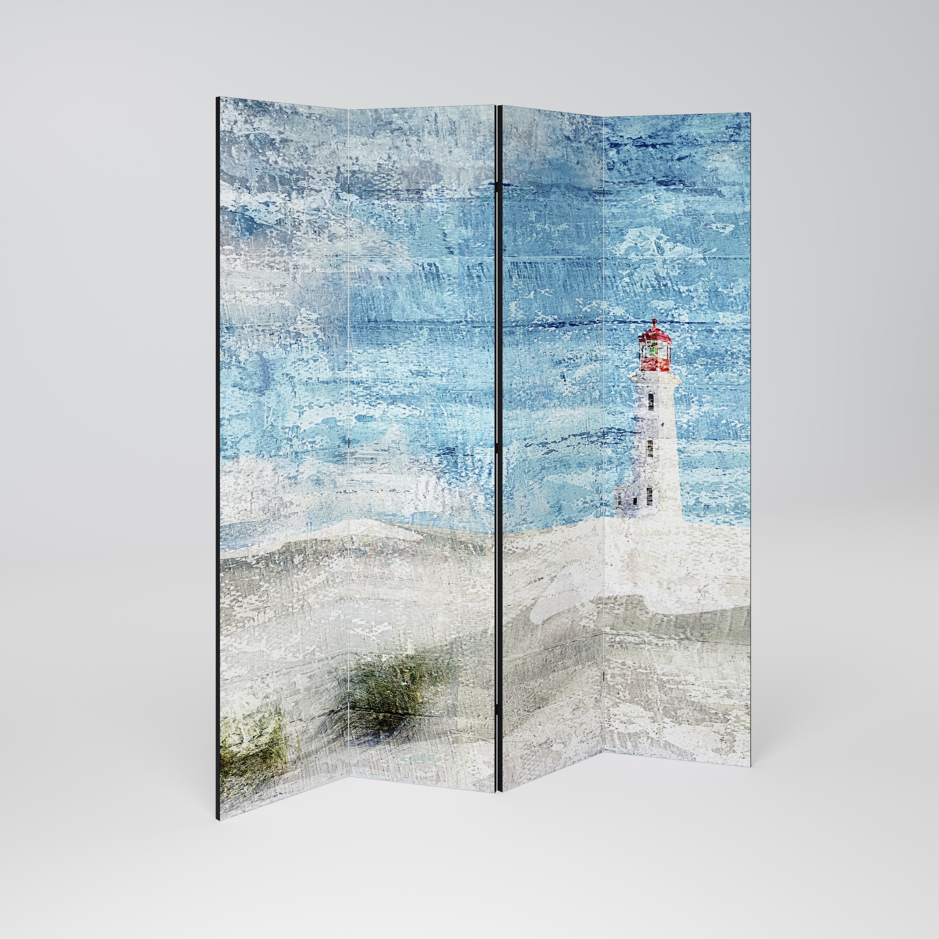 LIGHTHOUSE IN TRANQUILITY Παραβάν με 4 πάνελ