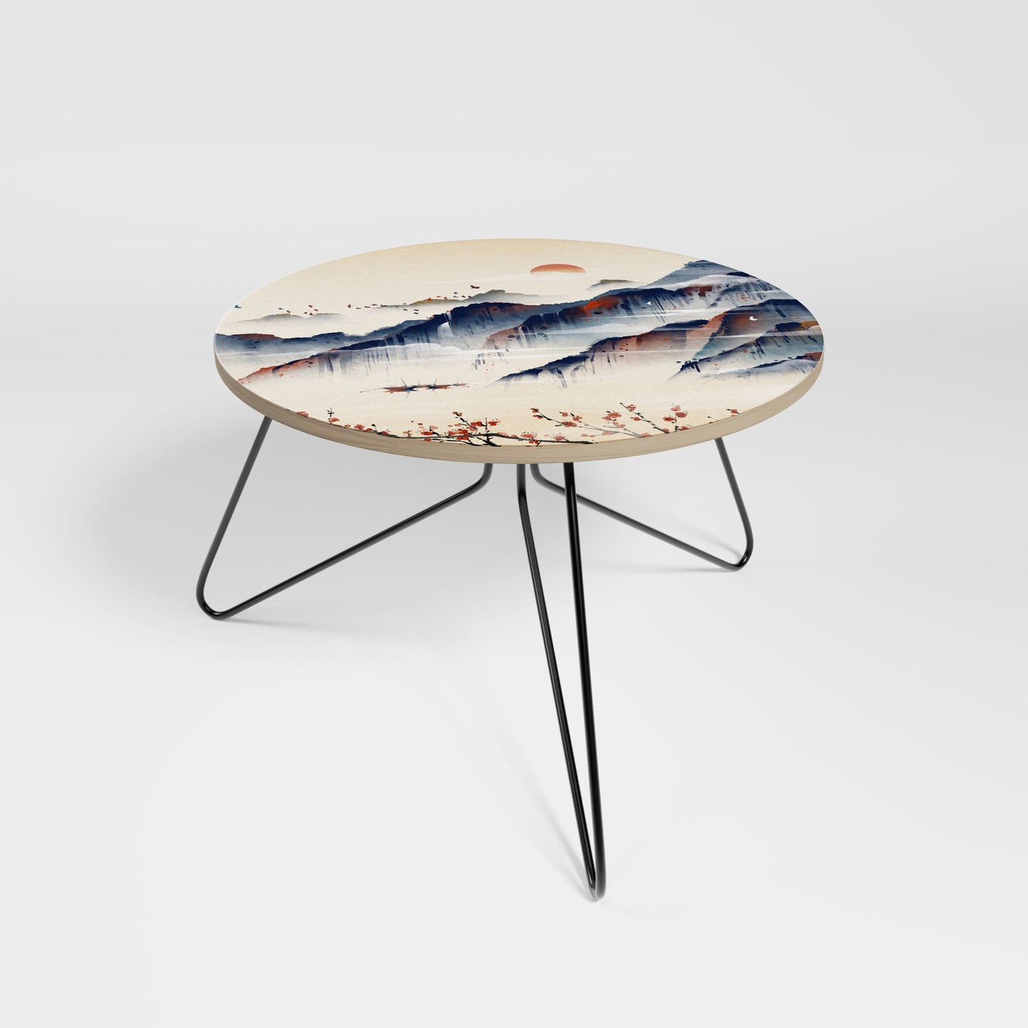 Petite table basse PAYSAGE JAPONAIS