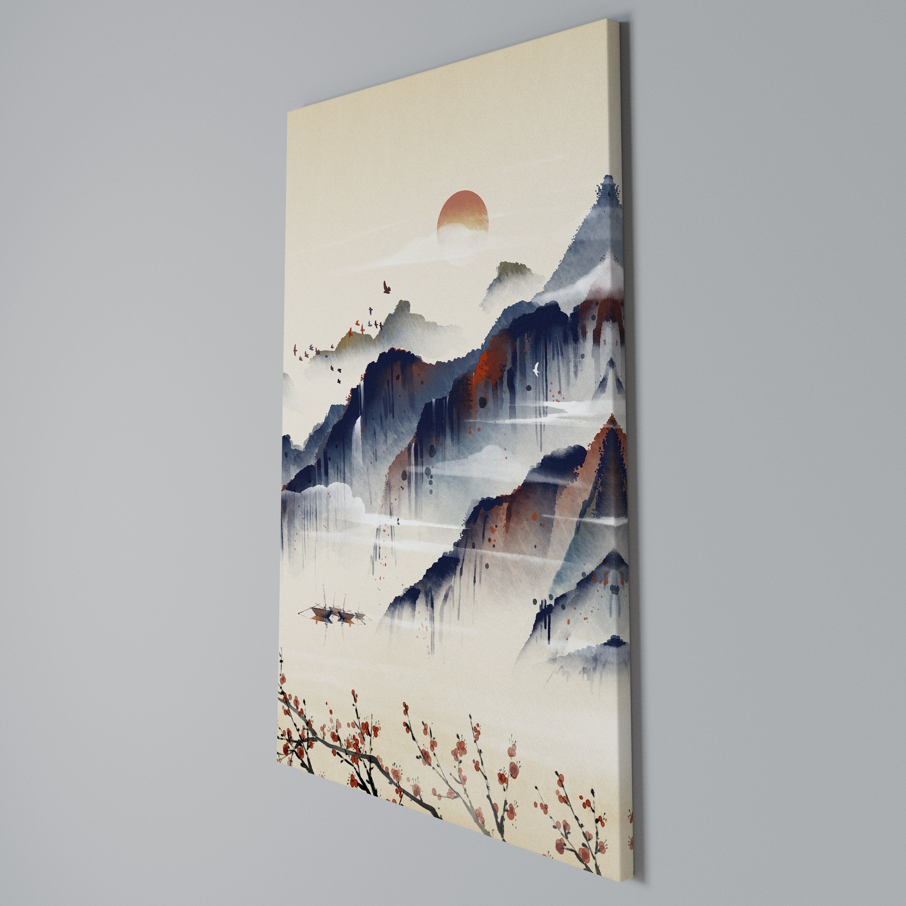JAPANESE LANDSCAPE Κατακόρυφος Πίνακας σε Καμβά