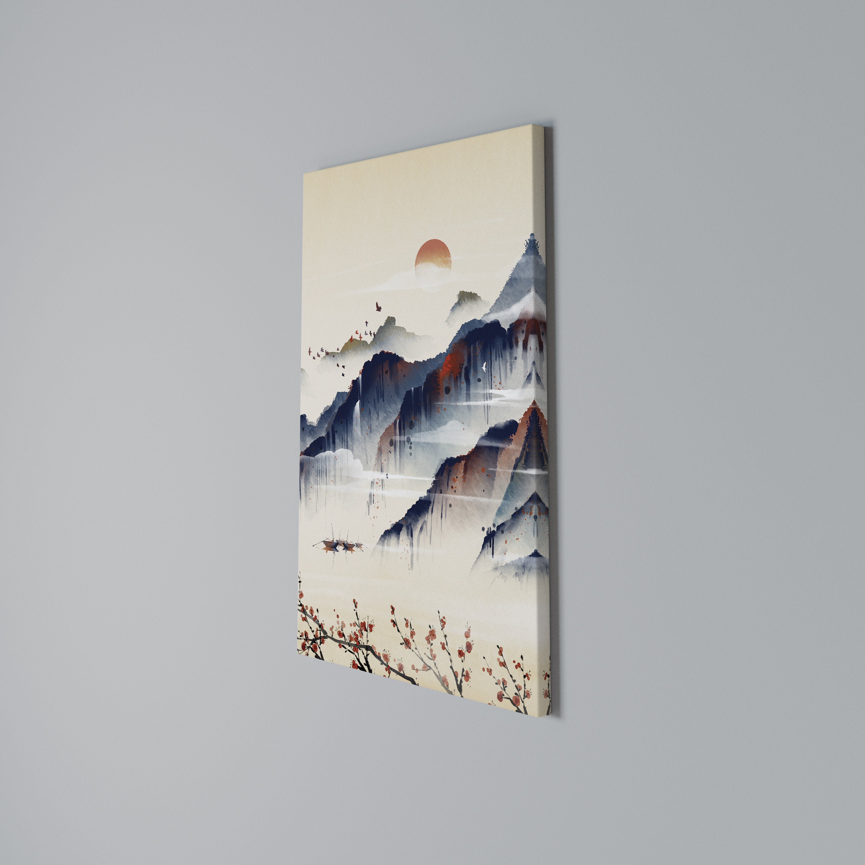 JAPANESE LANDSCAPE Κατακόρυφος Πίνακας σε Καμβά