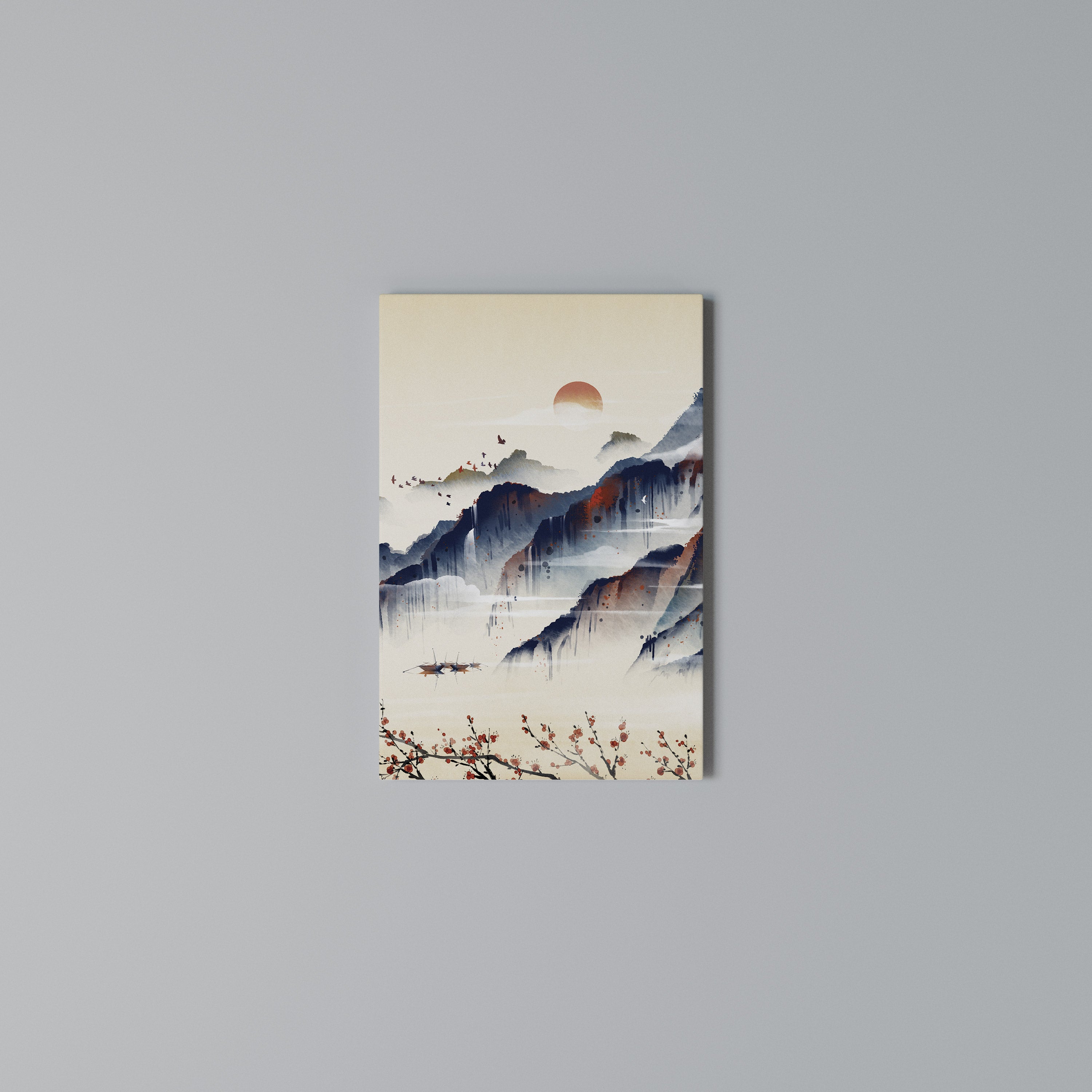 JAPANESE LANDSCAPE Κατακόρυφος Πίνακας σε Καμβά