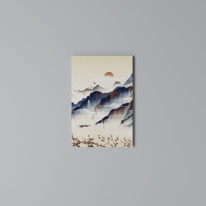 JAPANESE LANDSCAPE Stampa su tela verticale