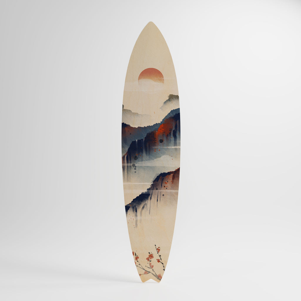 JAPANESE LANDSCAPE Surfboard Decorative Panel