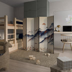 ORIENTAL LANDSCAPE Biombo de 5 paneles