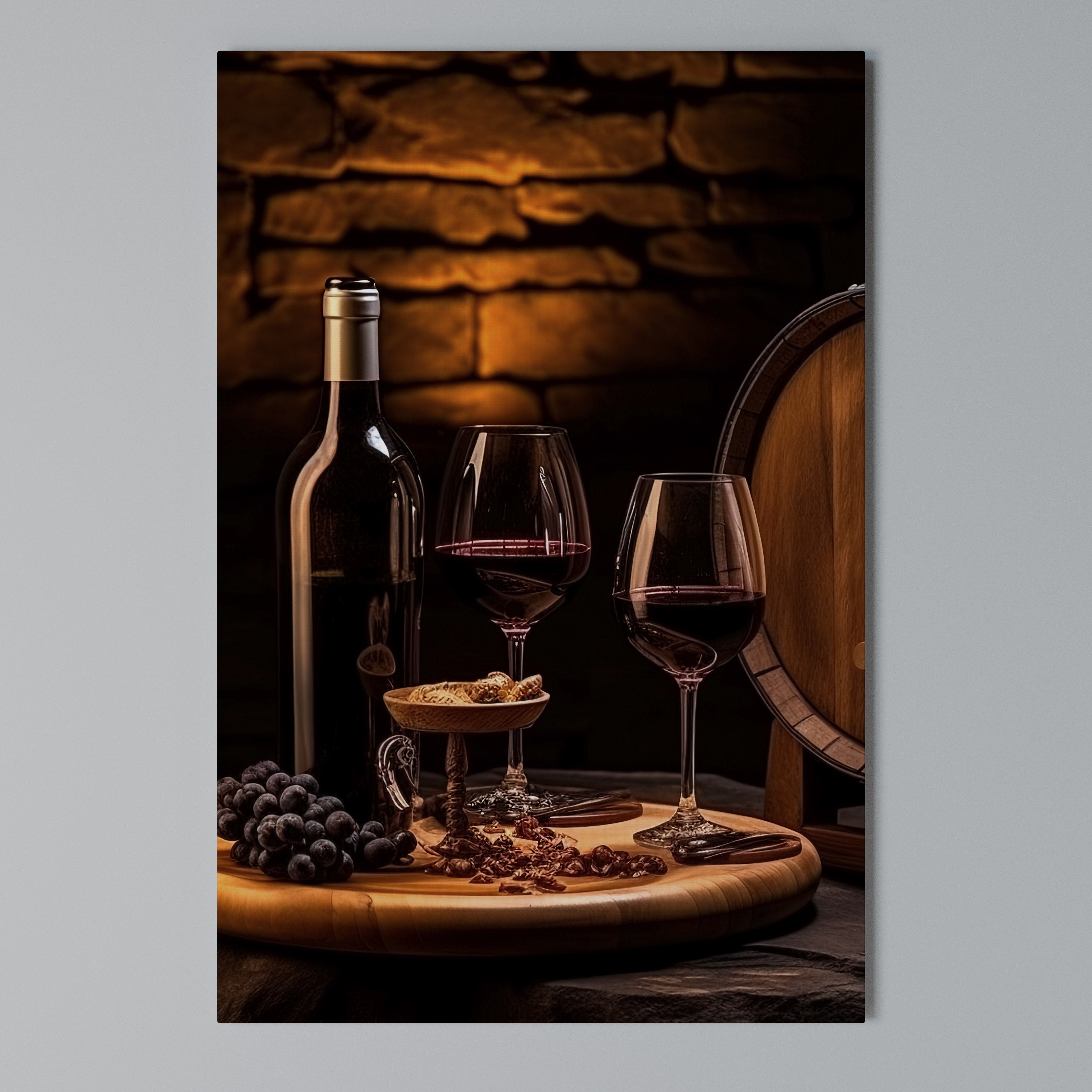 VINTAGE VIGNETTE Cuadro en lienzo vertical