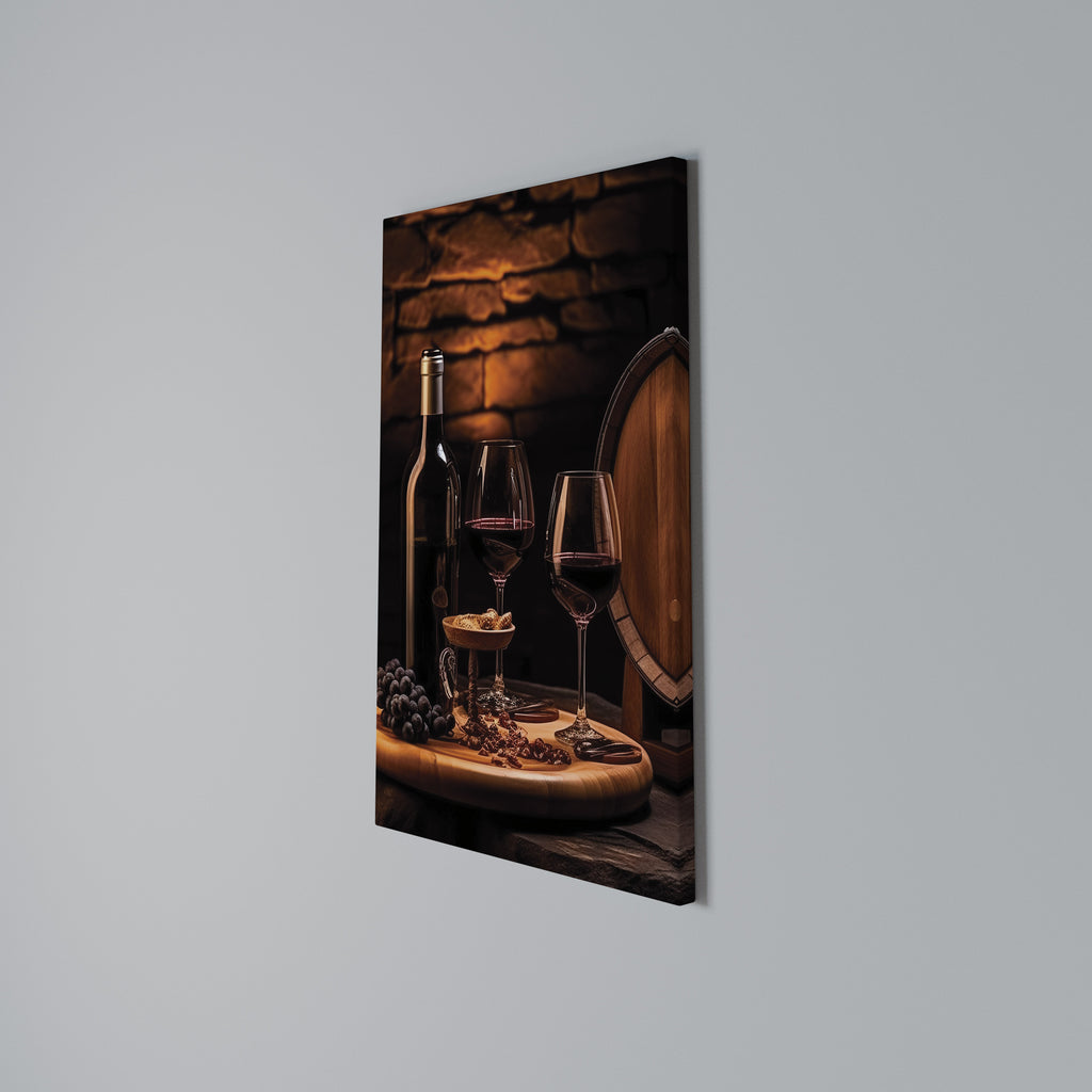 VINTAGE VIGNETTE Vertical Canvas Print