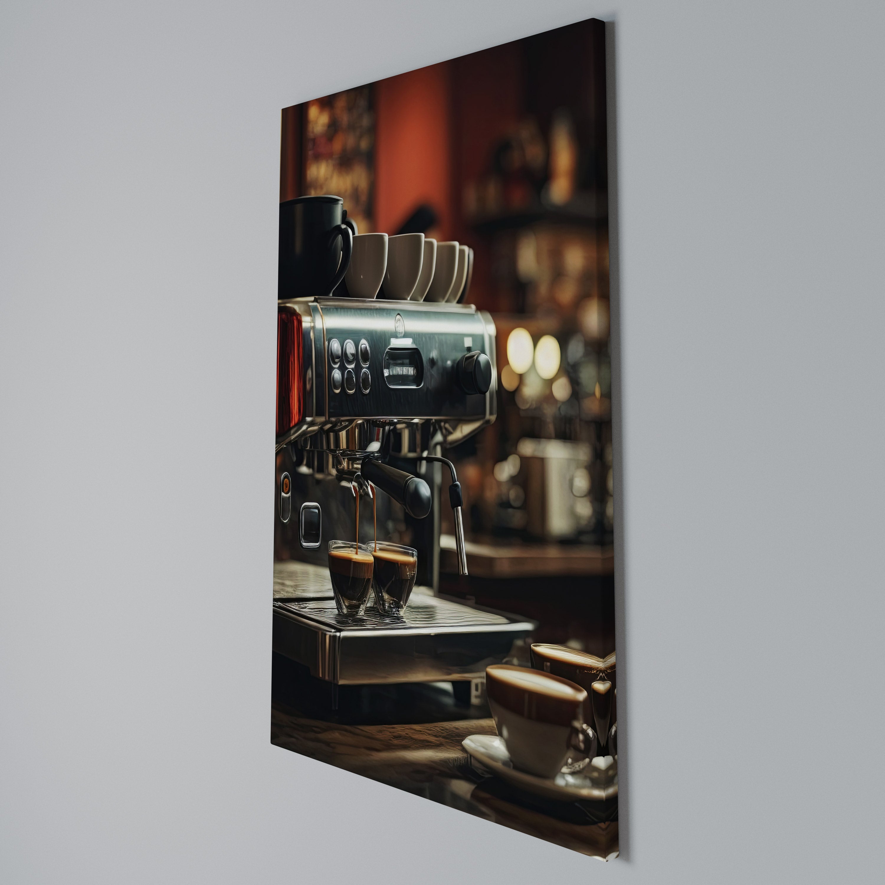 BARISTA’S DREAM MACHINE Κατακόρυφος Πίνακας σε Καμβά