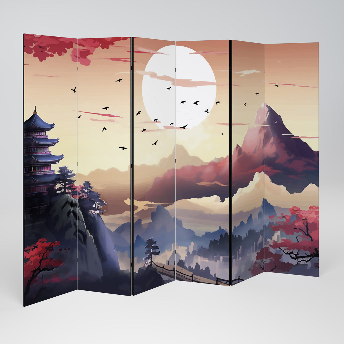 JAPANESE AURA 6-Panel Room Divider