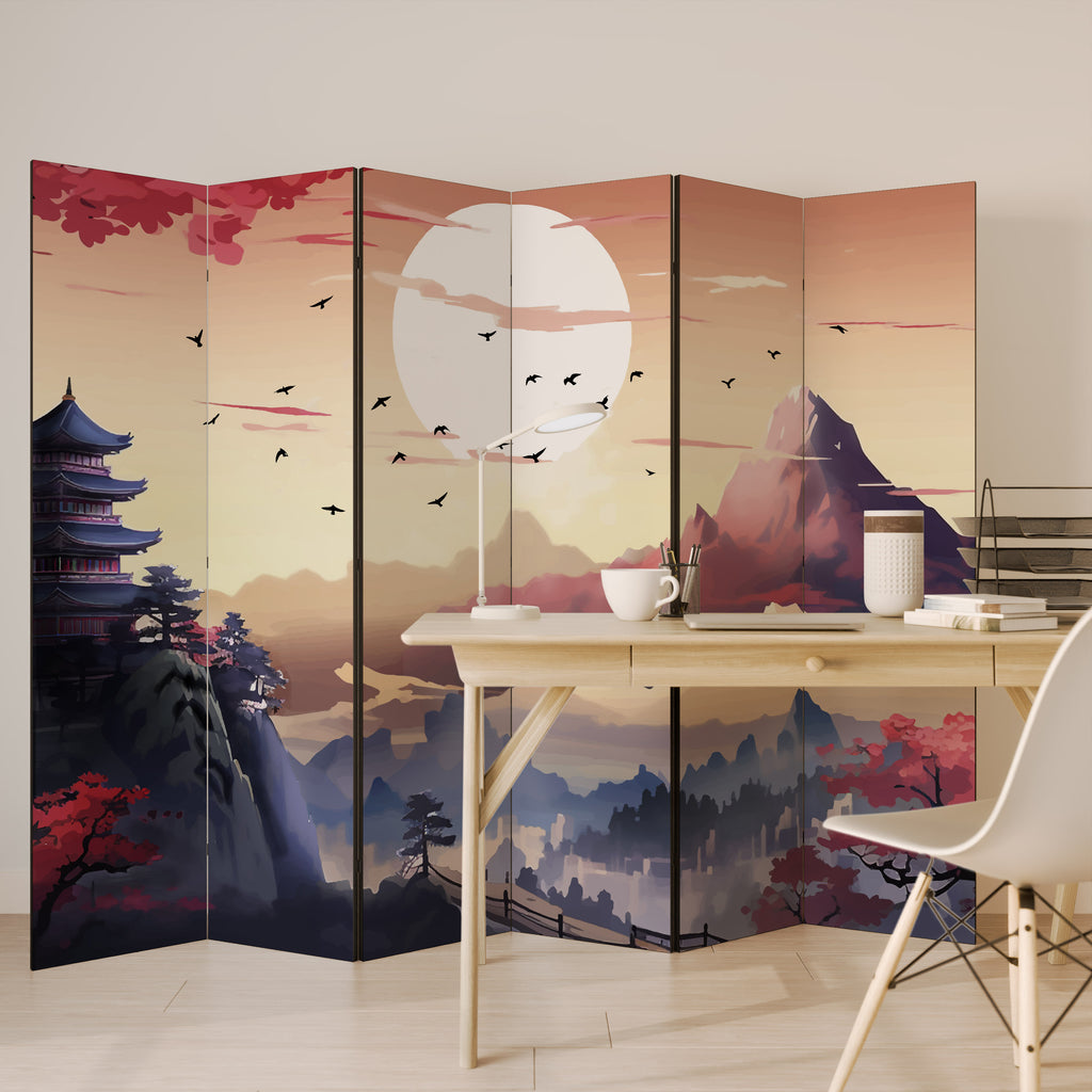 JAPANESE AURA 6dílný paraván