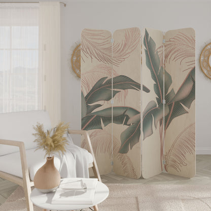 DELICATE BLISS 4-Panel Plywood Room Divider