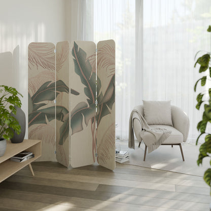 DELICATE BLISS 4-Panel Plywood Room Divider