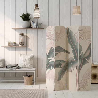 DELICATE BLISS 4-Panel Plywood Room Divider