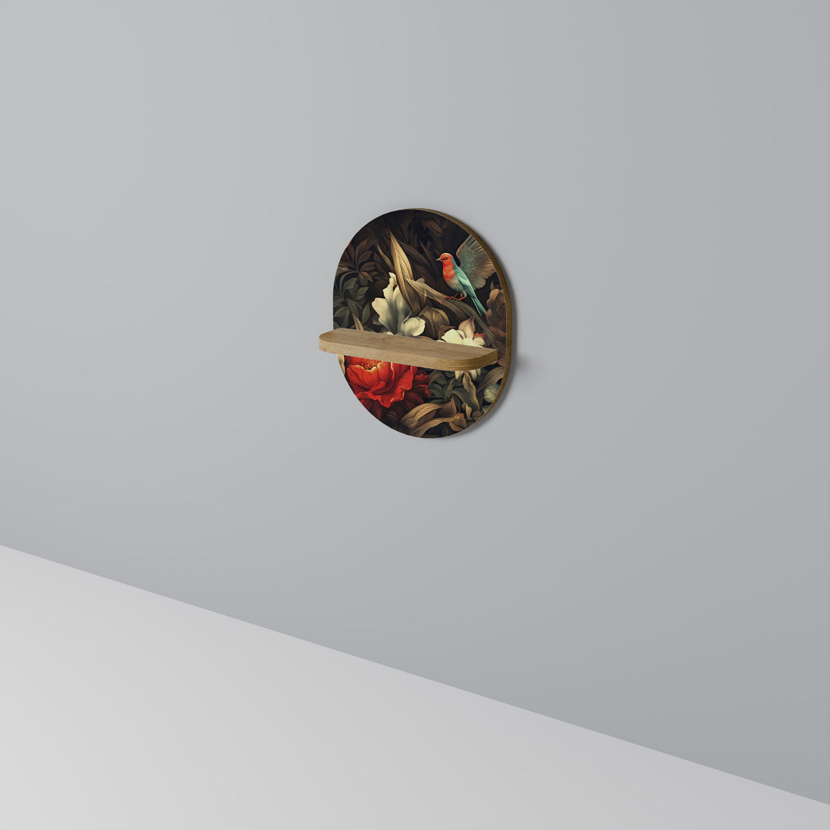 BOTANICAL BIRDSONG Art Shelf