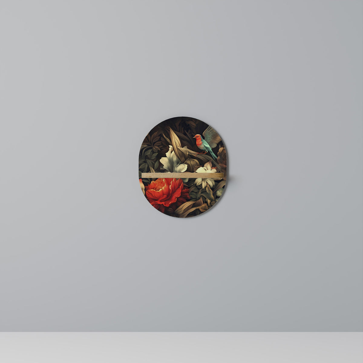 BOTANICAL BIRDSONG Art Shelf