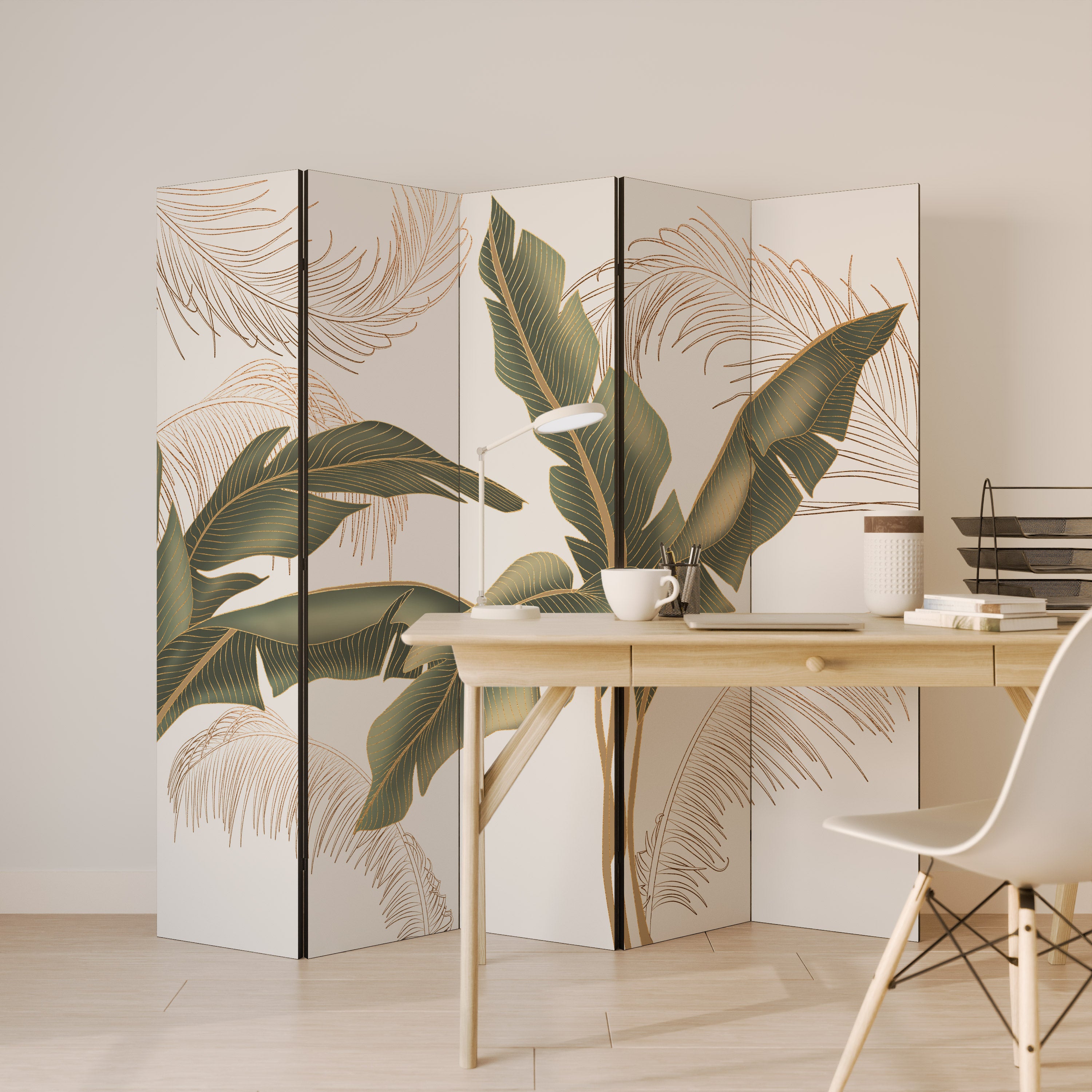 SUBTLE CHARM 5-Panel Room Divider