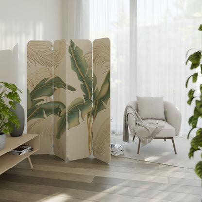 GENTLE HARMONY 4-Panel Plywood Room Divider