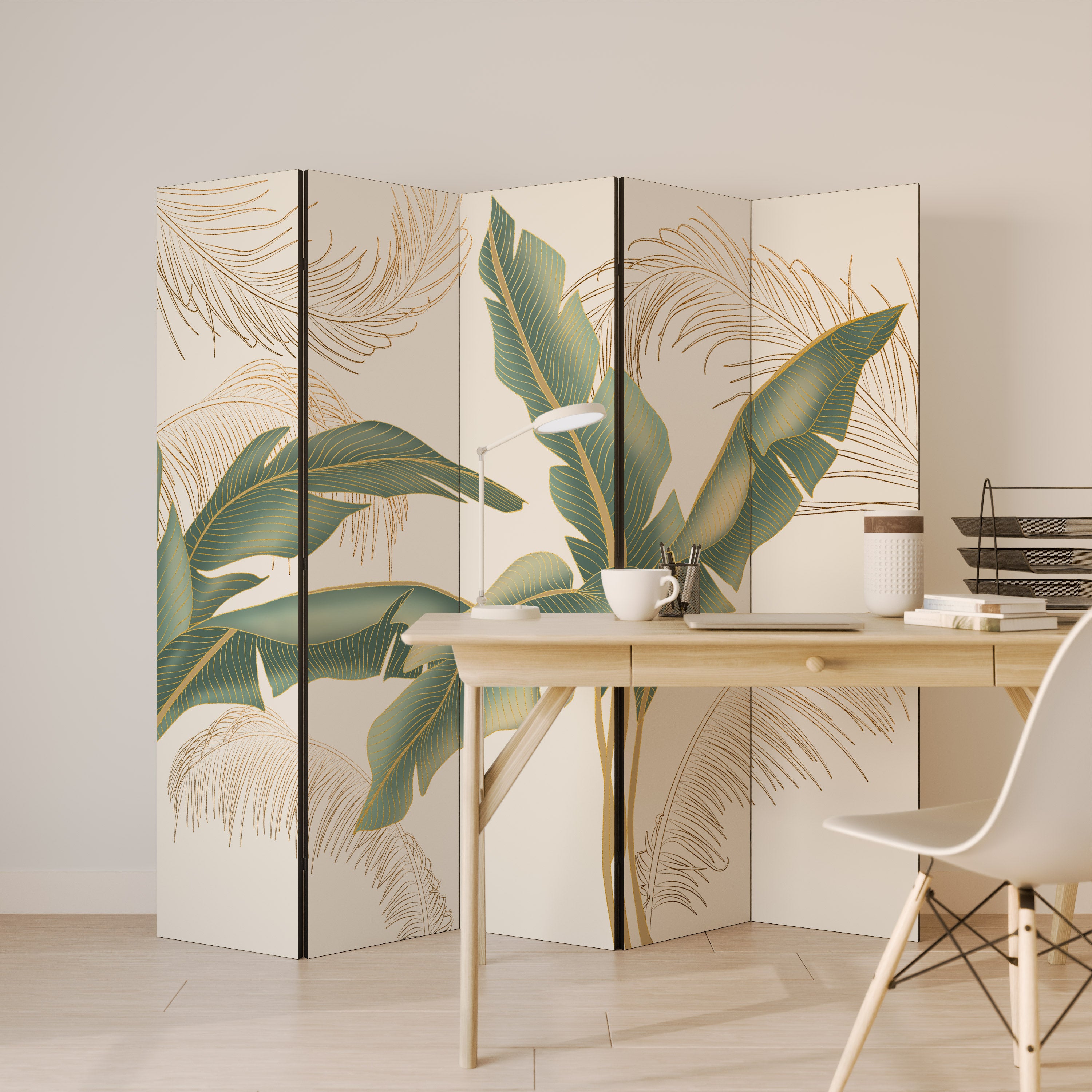 GENTLE HARMONY 5-Panel Room Divider