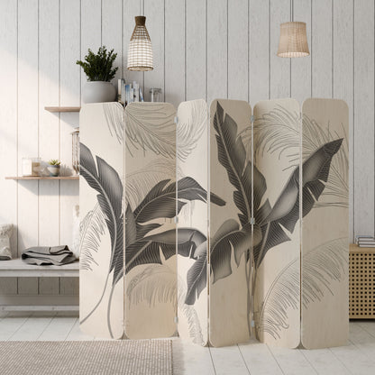 CALM ALLURE 6-Panel Plywood Room Divider