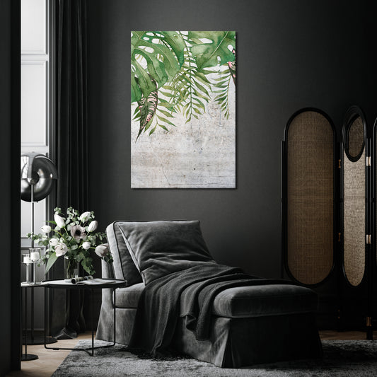 URBAN TROPICS Cuadro en lienzo vertical