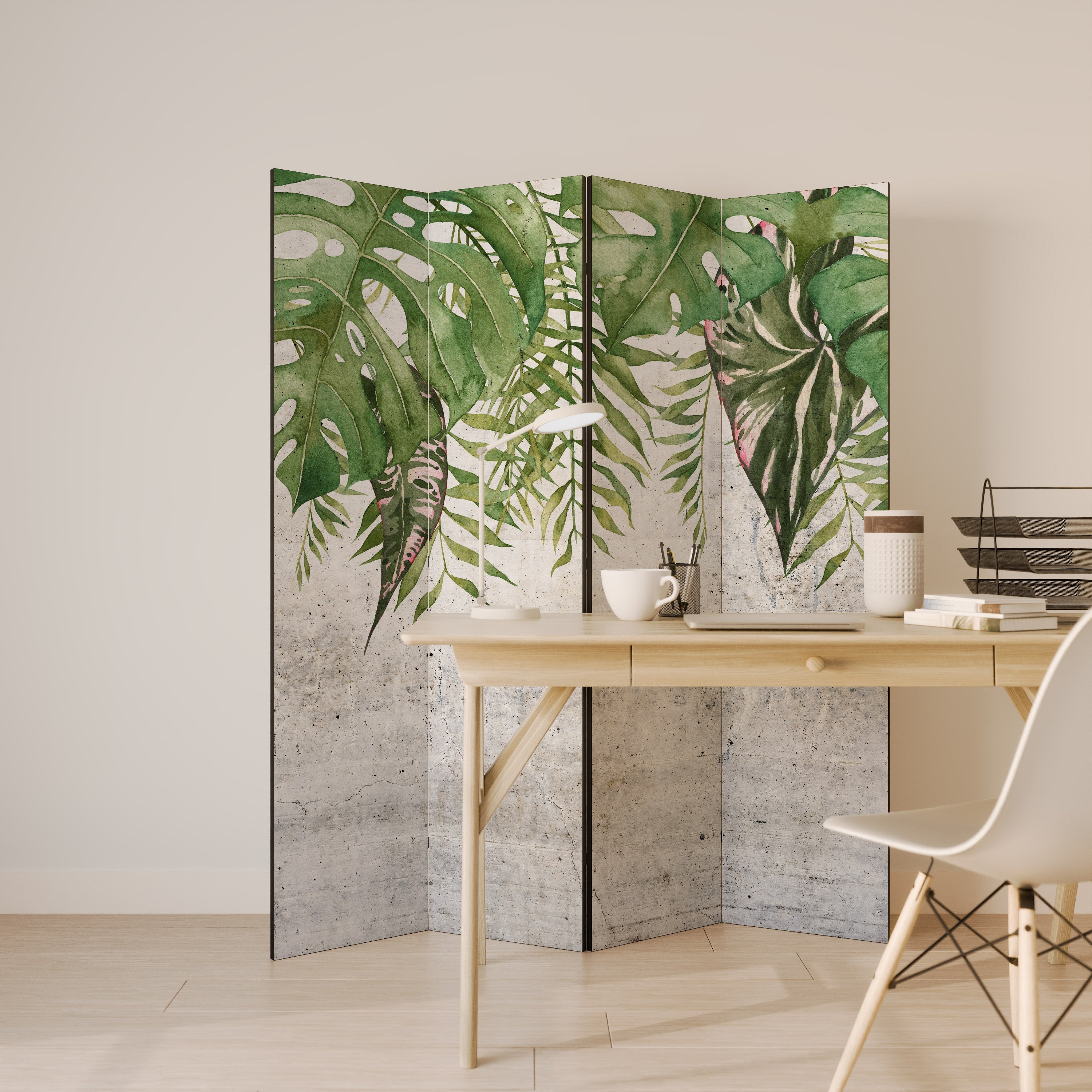 URBAN TROPICS Παραβάν με 4 πάνελ
