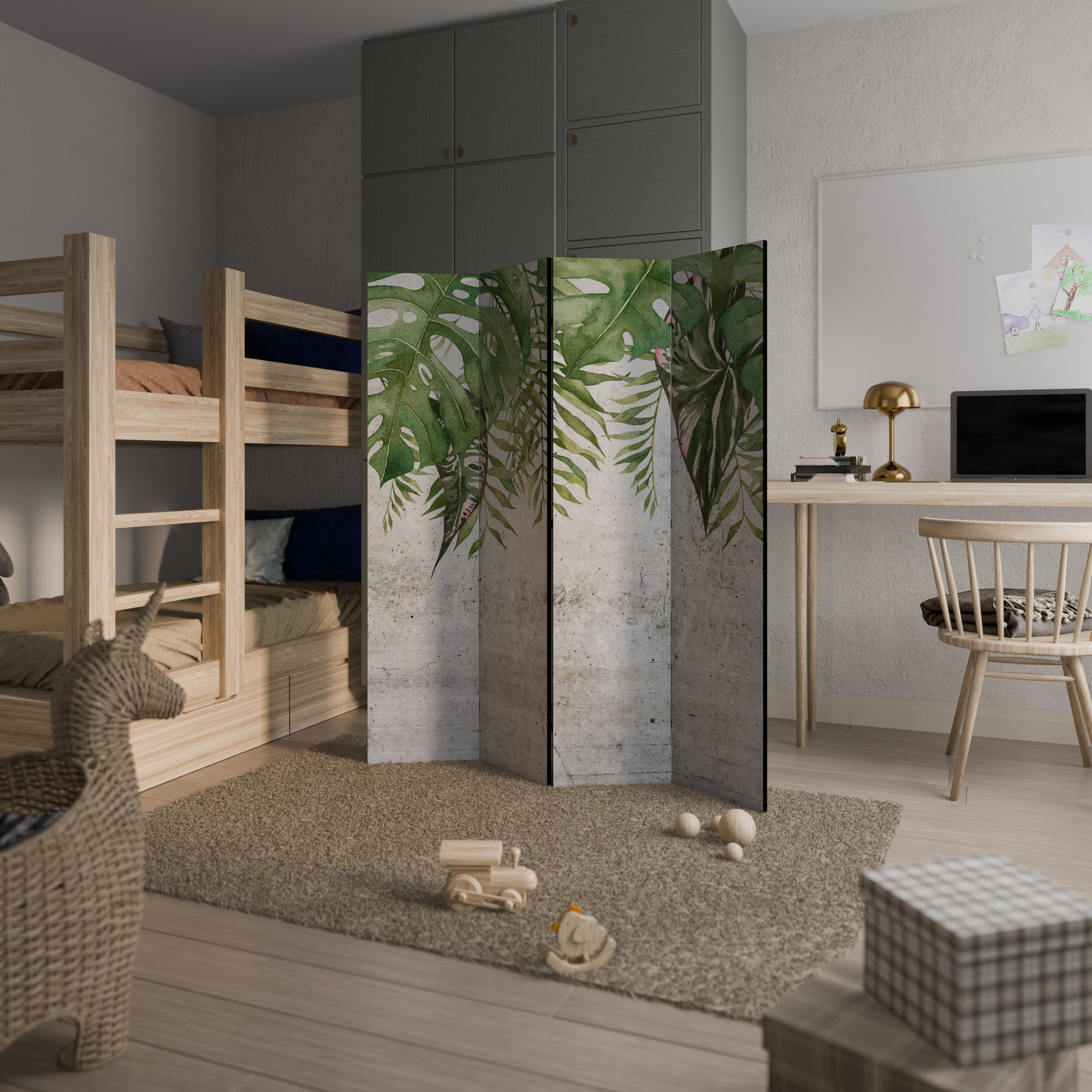 URBAN TROPICS Παραβάν με 4 πάνελ