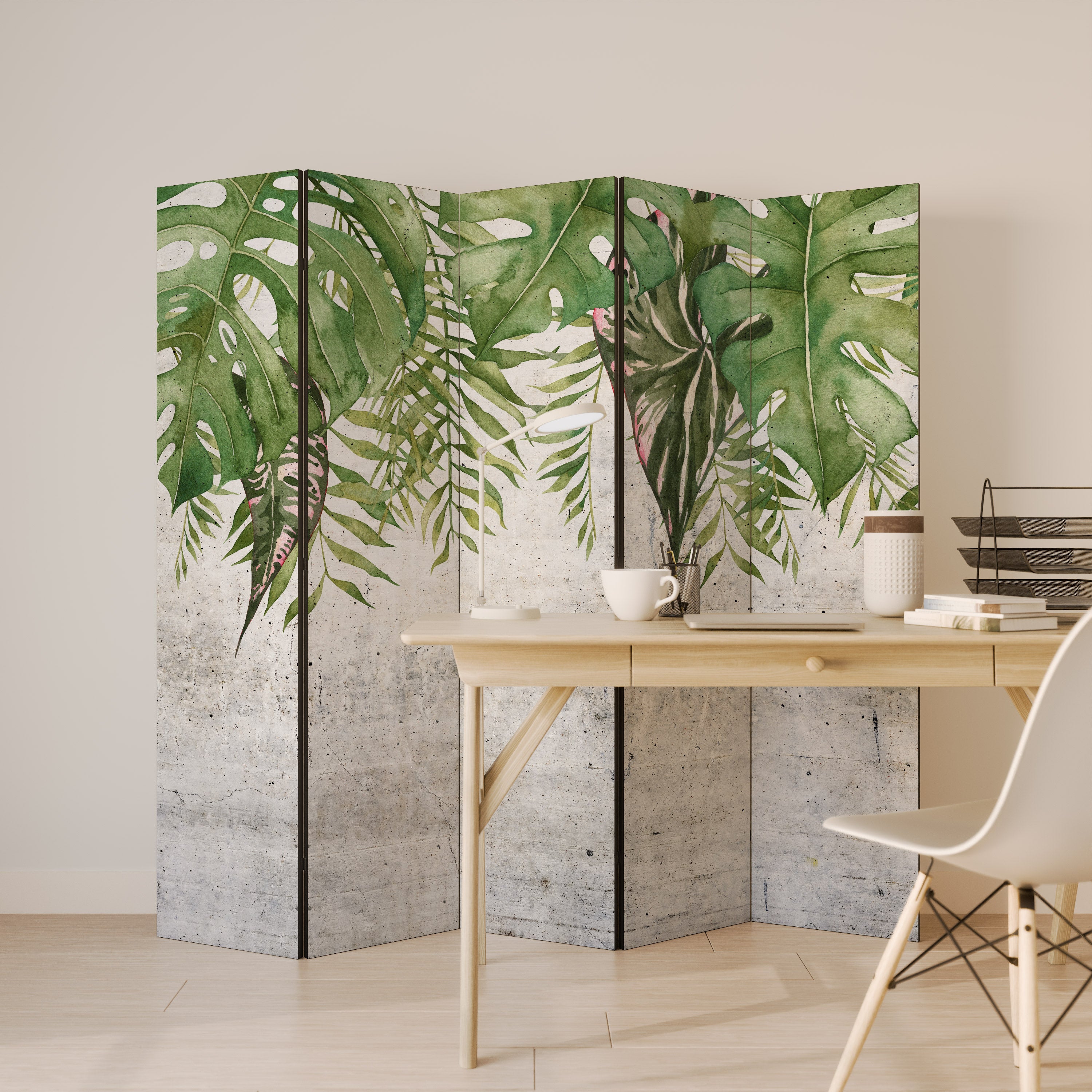 URBAN TROPICS 5-Panel Room Divider