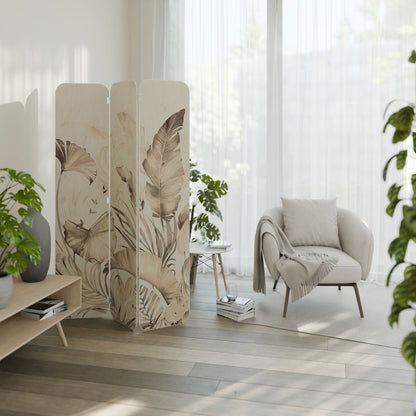 WILD TENDERNESS 3-Panel Plywood Room Divider