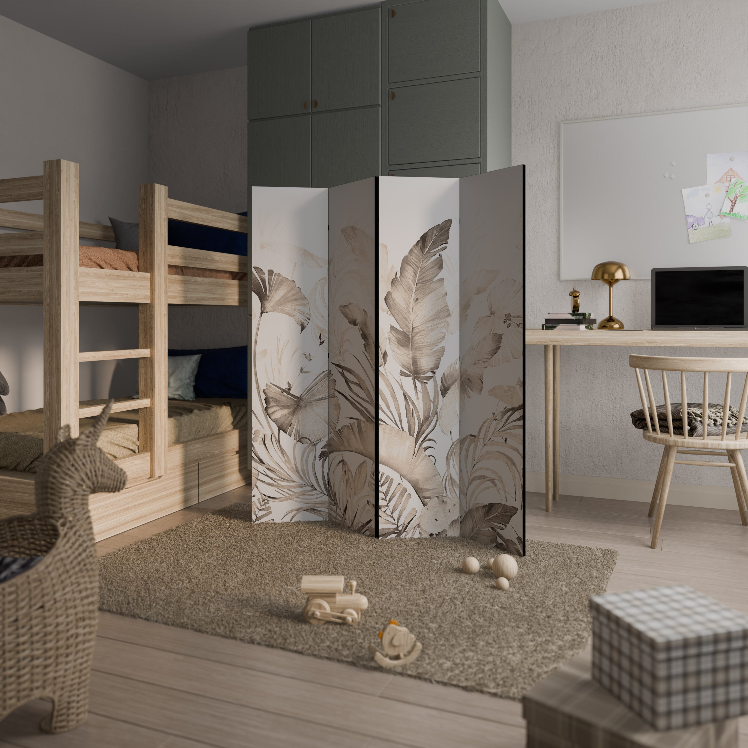 WILD TENDERNESS 4dílný paraván