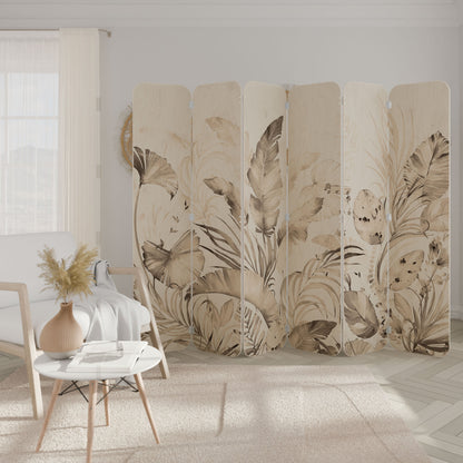 WILD TENDERNESS 6-Panel Plywood Room Divider