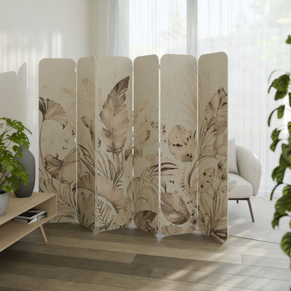 WILD TENDERNESS 6-Panel Plywood Room Divider