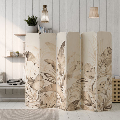 WILD TENDERNESS 6-Panel Plywood Room Divider